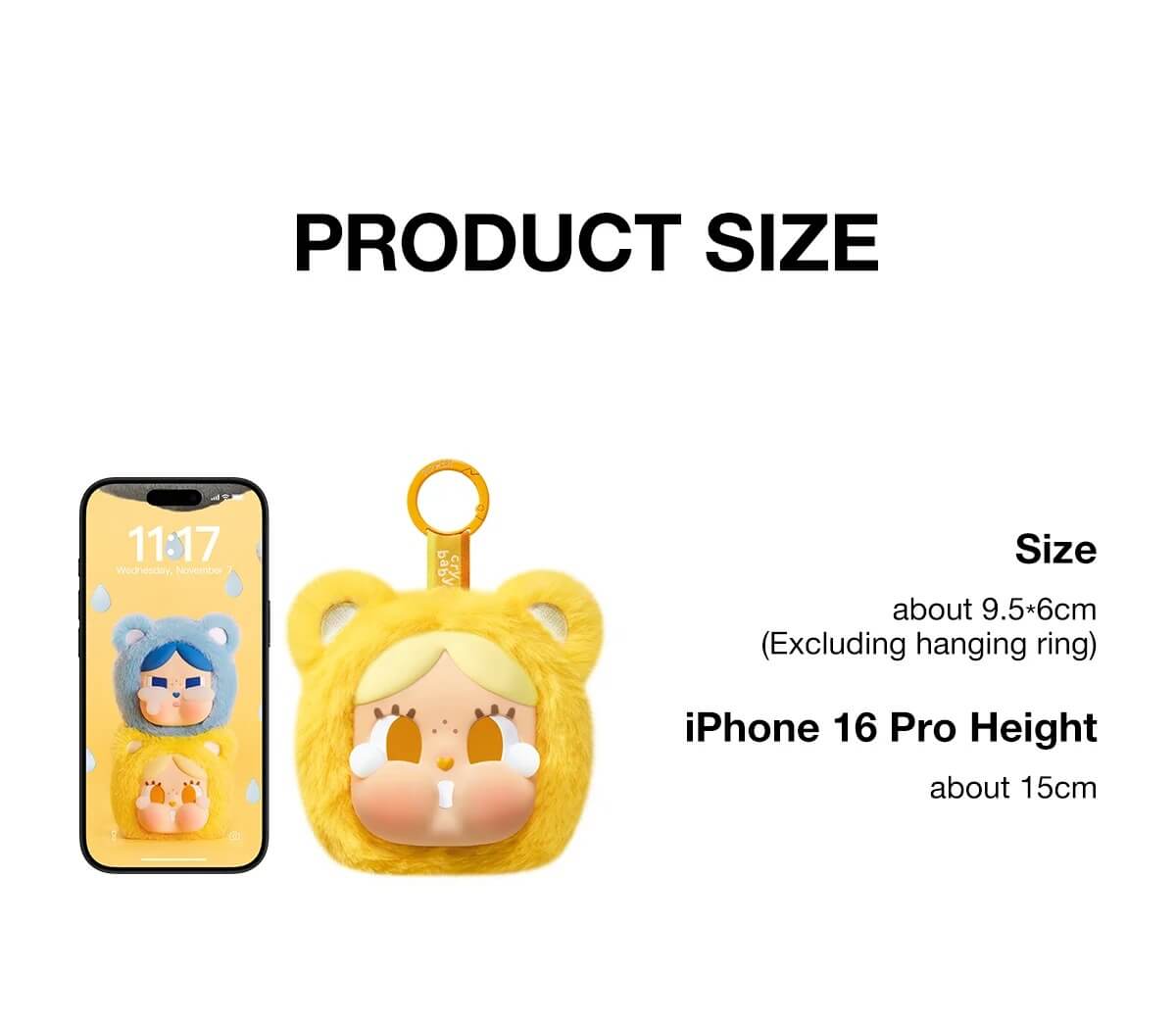 POP MART CRYBABY x Care Bears Mini Takı Aksesuar Çantası Görsel 5