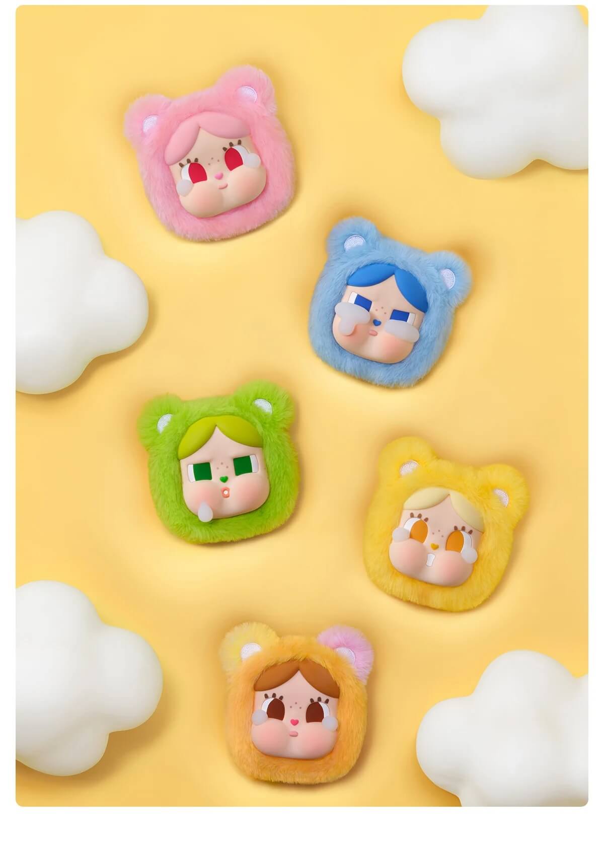 POP MART CRYBABY x Care Bears Mini Takı Aksesuar Çantası Görsel 8