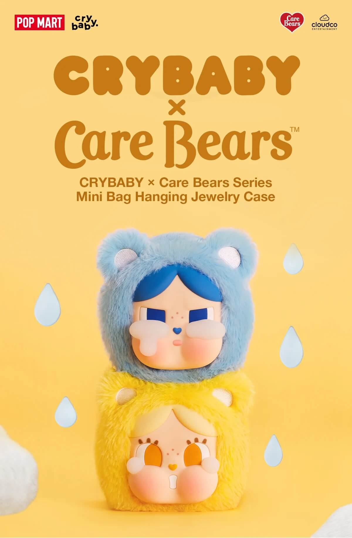 POP MART CRYBABY x Care Bears Mini Takı Aksesuar Çantası Görsel 1