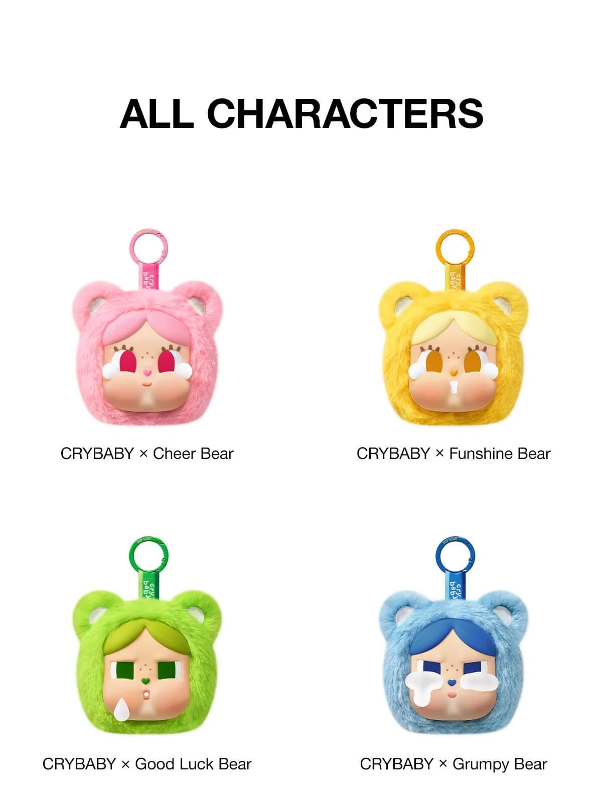 POP MART CRYBABY x Care Bears Mini Takı Aksesuar Çantası Görsel 2