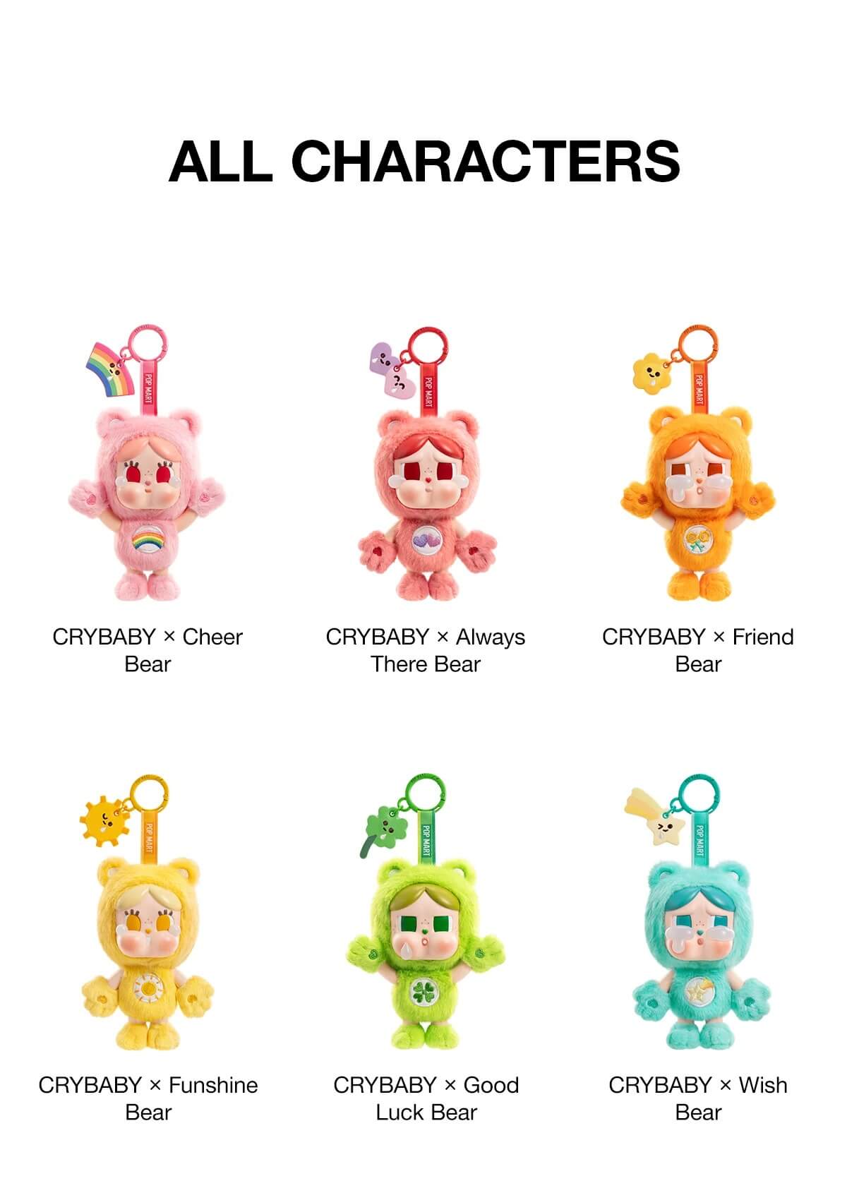 POP MART CRYBABY x Care Bears Görsel 2
