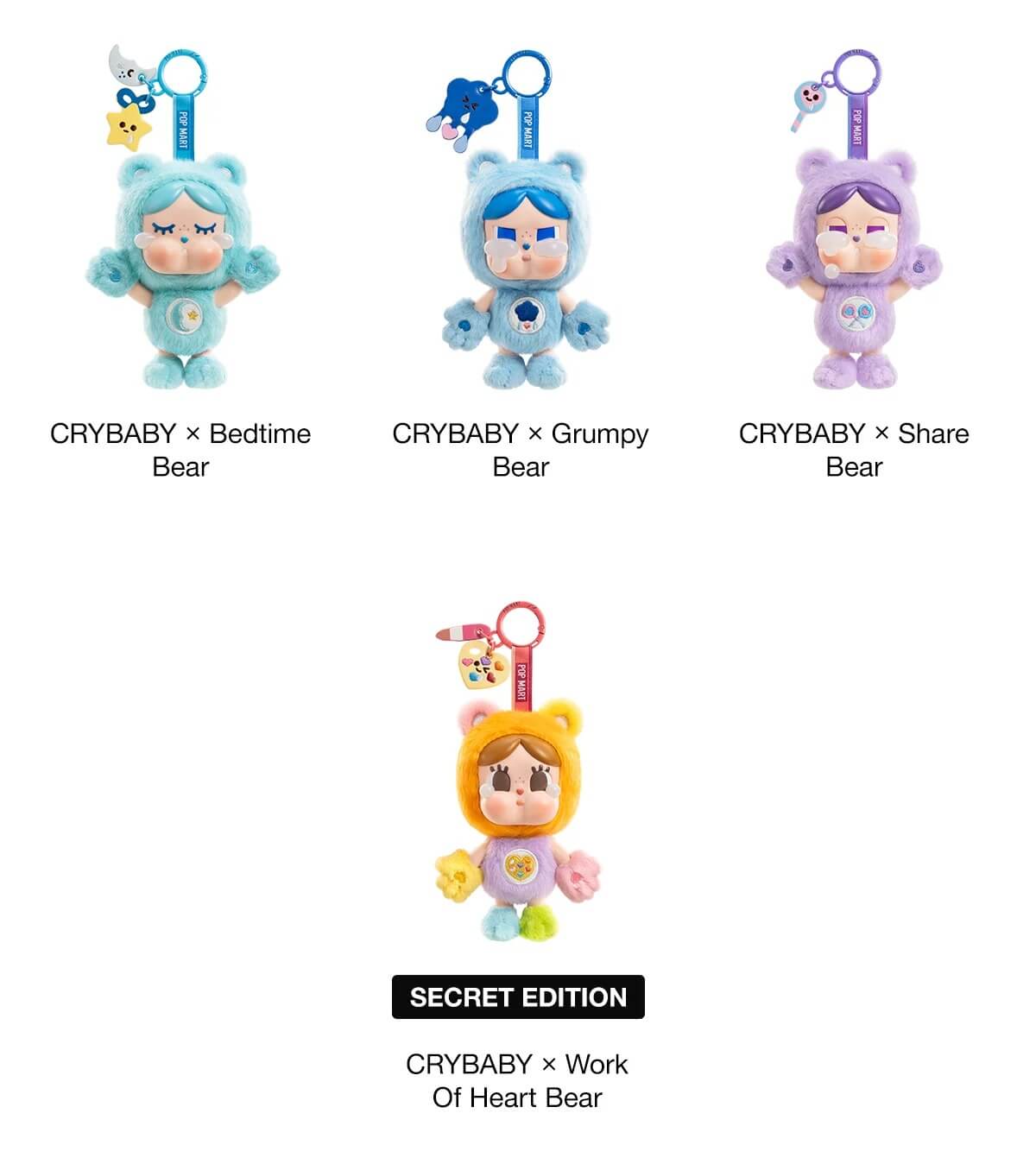 POP MART CRYBABY x Care Bears Görsel 3