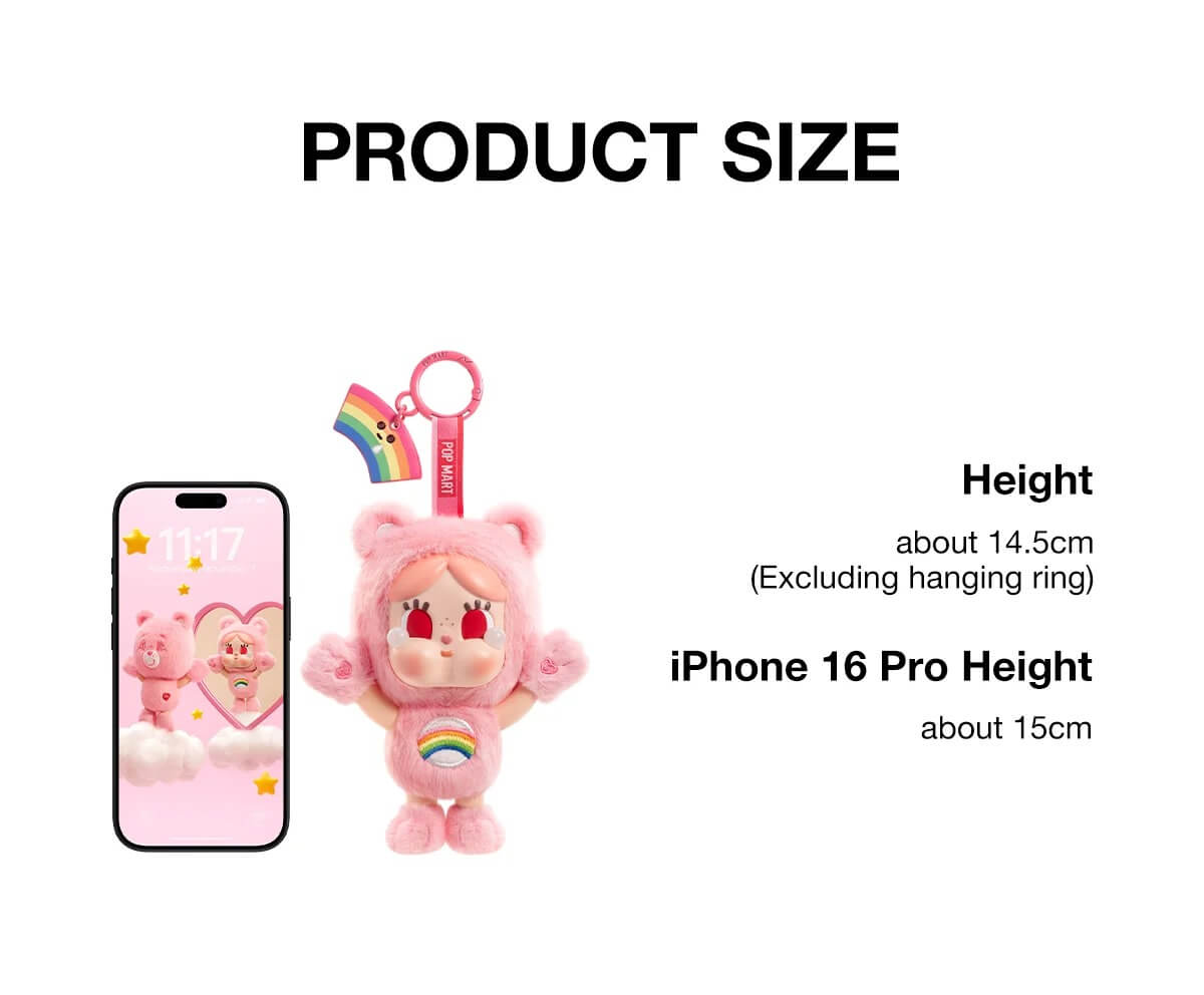 POP MART CRYBABY x Care Bears Görsel 4