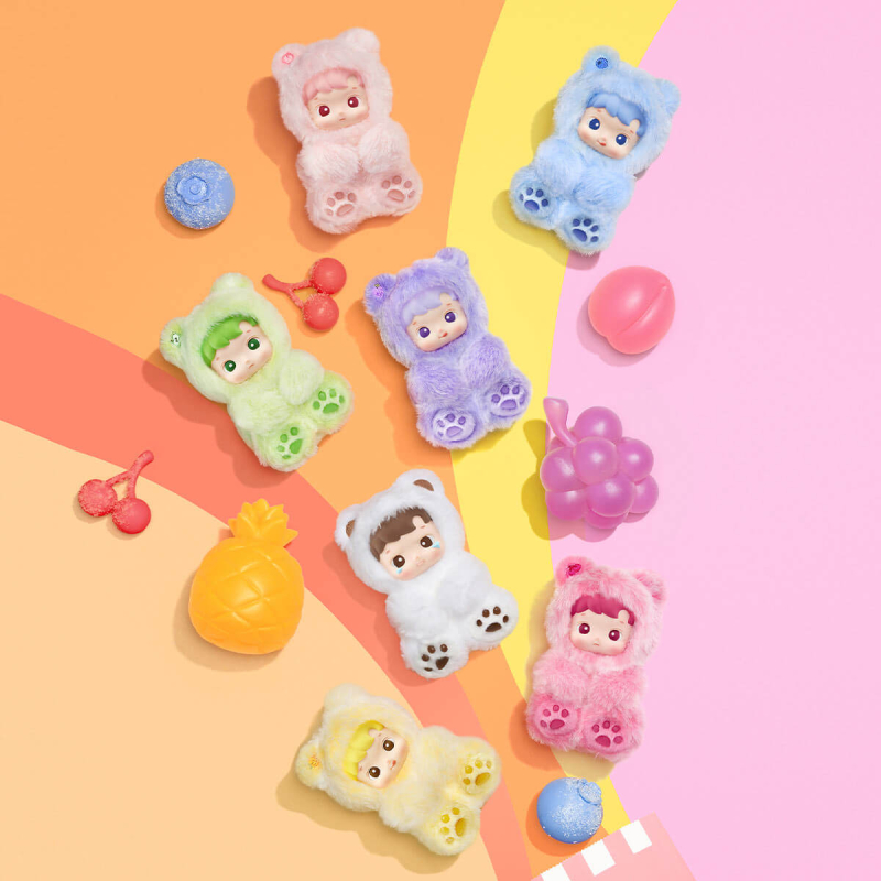 HACIPUPU Gummy Bear シリーズ [アソートボックス] POP MART HACIPUPU Gummy Bear Serisi - Peluş Figür Oyuncak Blind