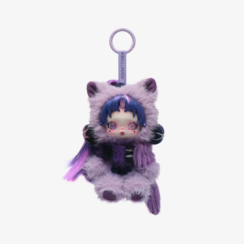 POP MART SKULLPANDA x My Little Pony Serisi Peluş Oyuncak Charm