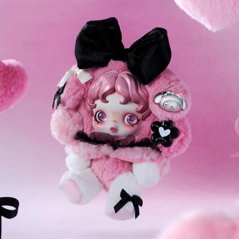 SKULLPANDA x MY MELODY Peluş Oyuncak Charm Blind Box | Sürpriz Kutu